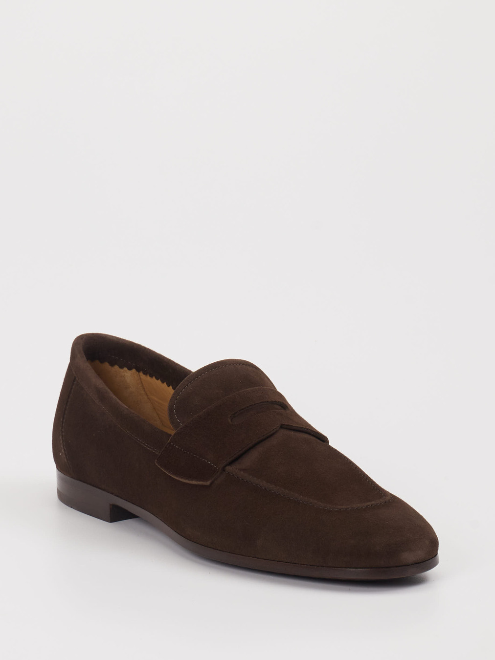 Giano – Penny Loafer aus Veloursleder Braun