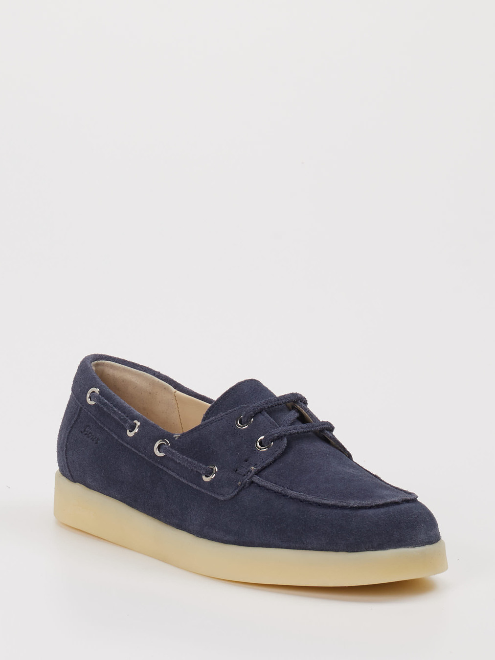 Sioux – Bootsschuh aus Veloursleder in Blau