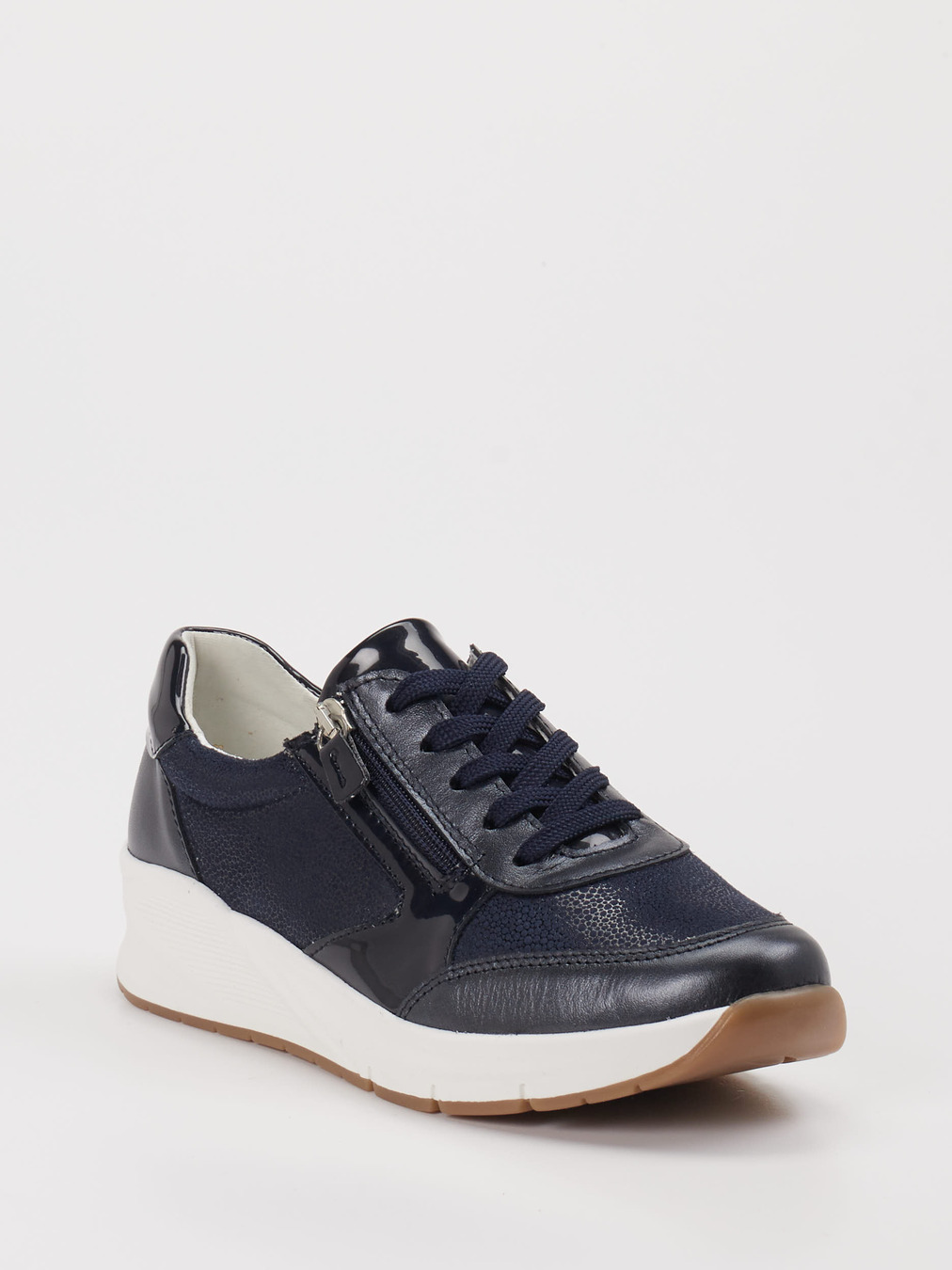 Cypres Soft – Schnürschuh aus Stretch blau