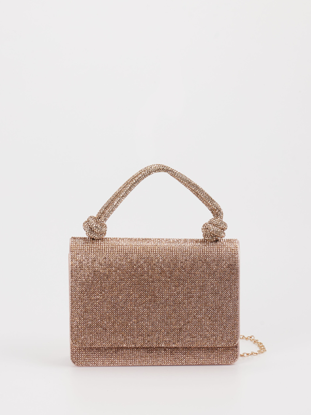 Andrea Puccini – Abendtasche aus Textil Roségold