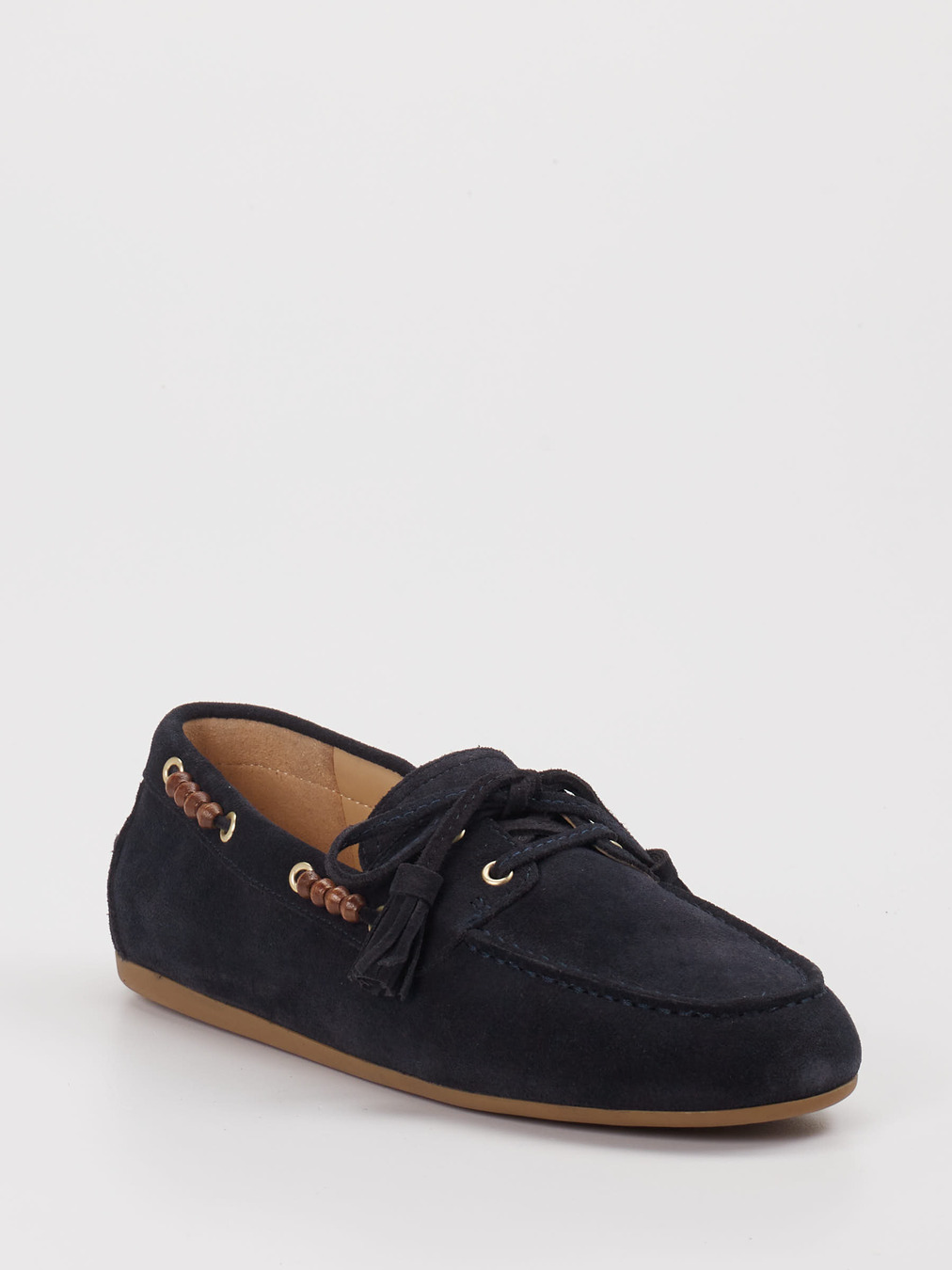 Andrea Puccini – Bootsschuh aus Veloursleder Blau