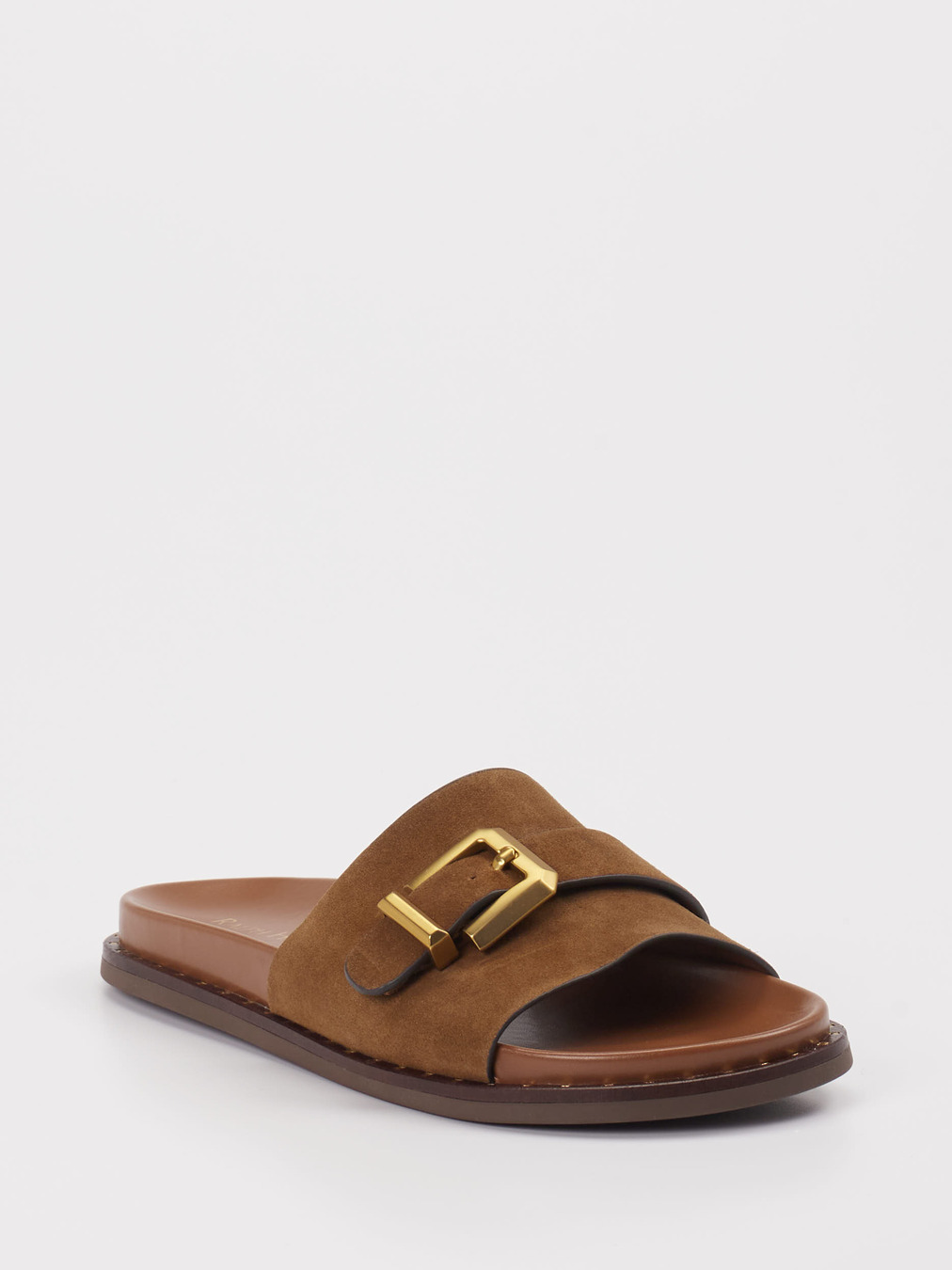 Ralph Harrison – Pantolette aus Veloursleder Braun