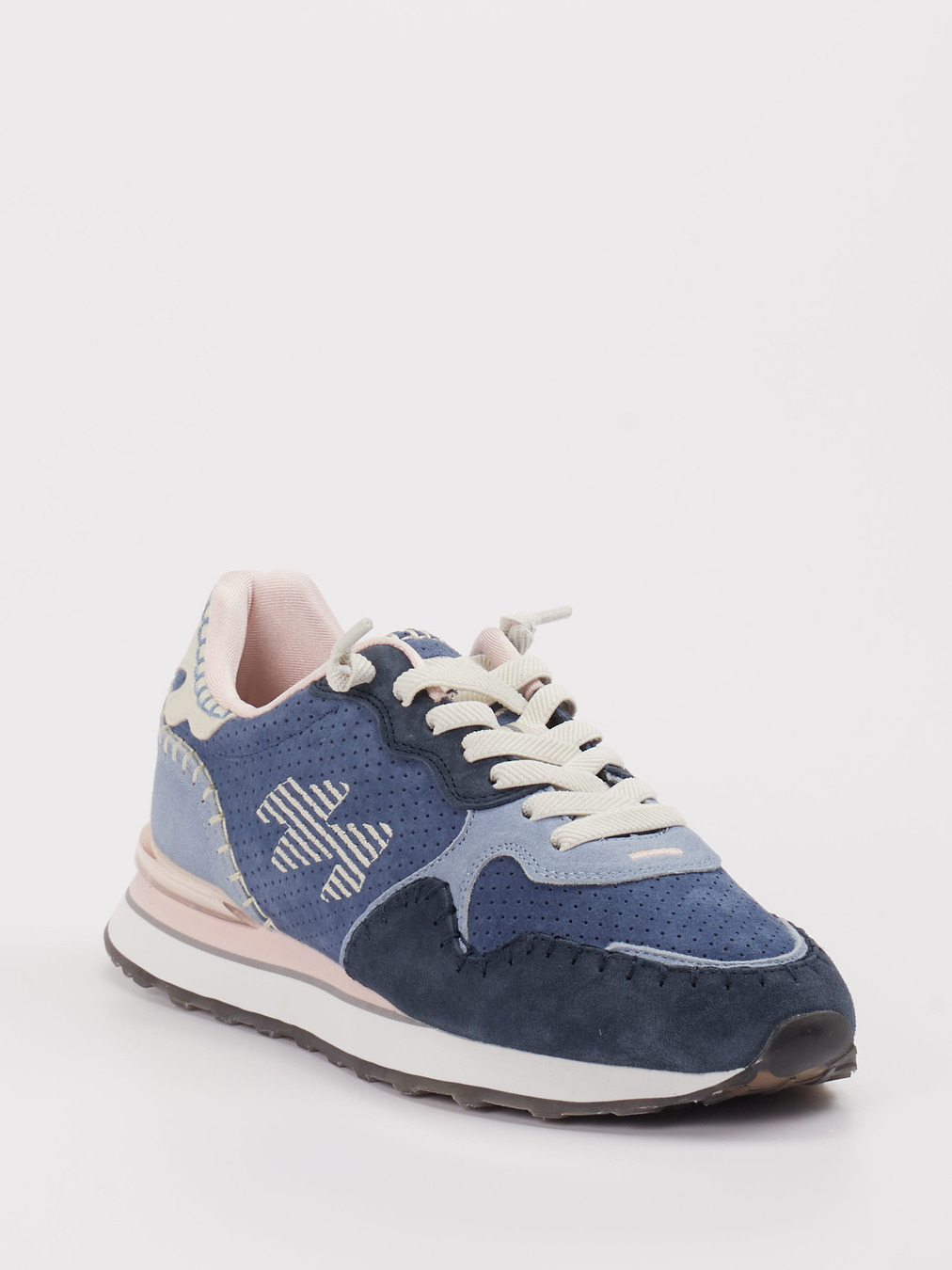 MRP – Sneaker aus Veloursleder Blau