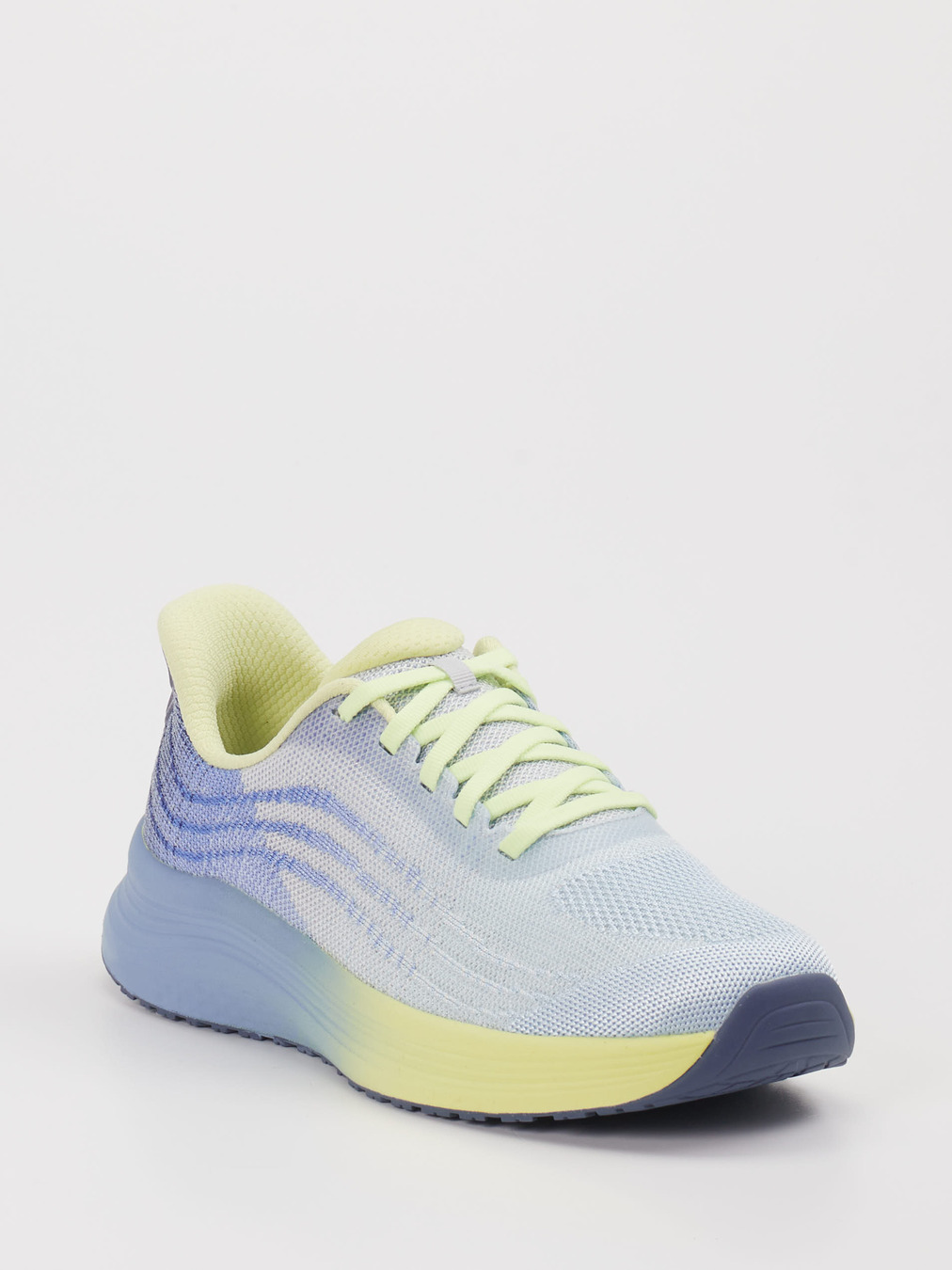 Orthofeet – Sneaker aus Textil blau Farbverlauf