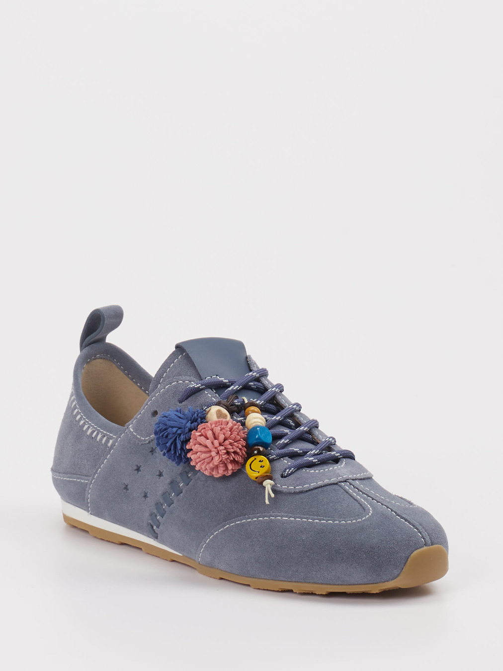 Andrea Puccini – Sneaker aus Veloursleder Blau