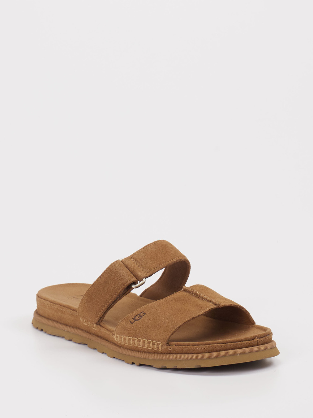 UGG – Pantolette aus Veloursleder Braun