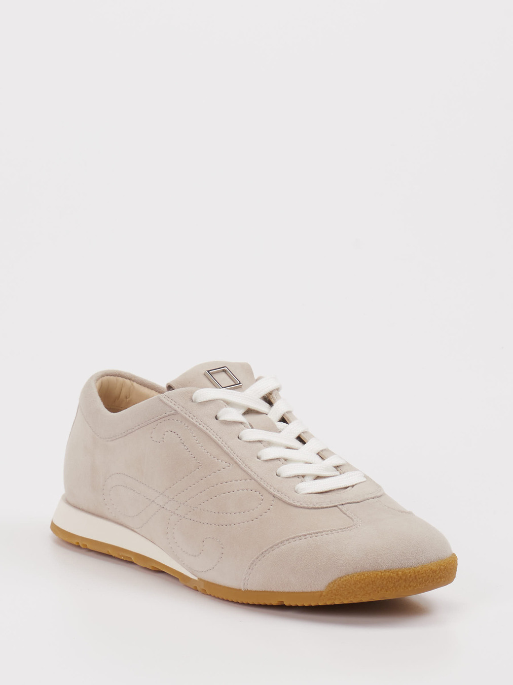Hassia – Sneaker aus Veloursleder beige