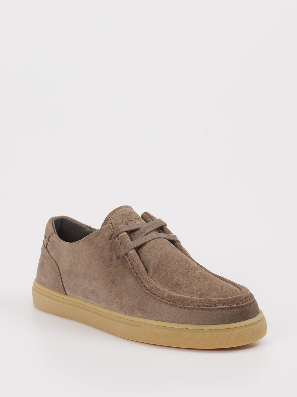 Marc O'Polo – Schnürschuhe aus Veloursleder braun