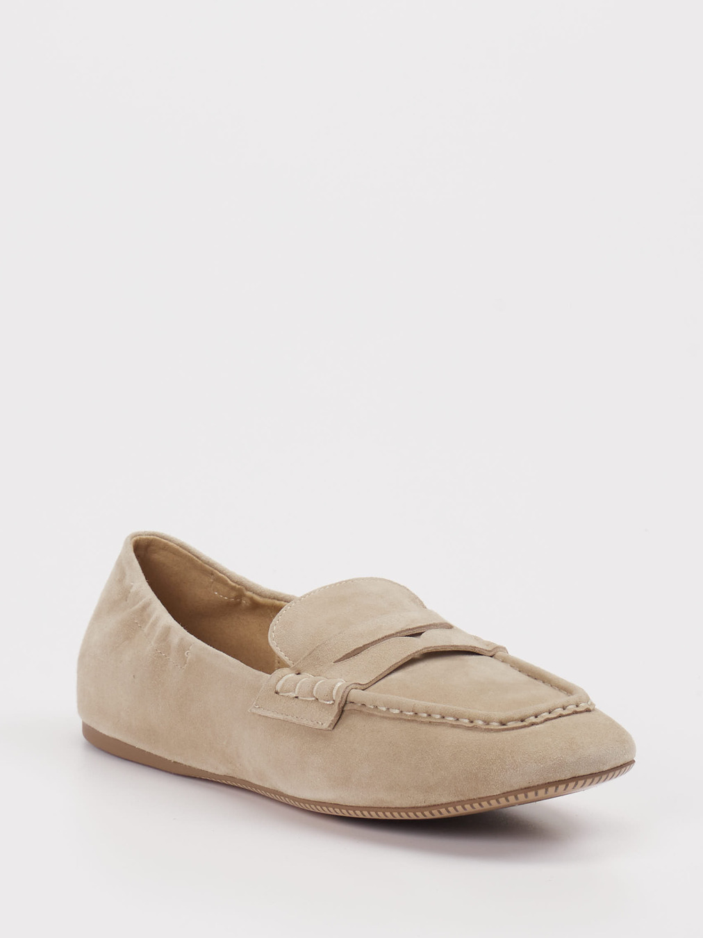 Konstantin Starke – Slipper aus Veloursleder beige