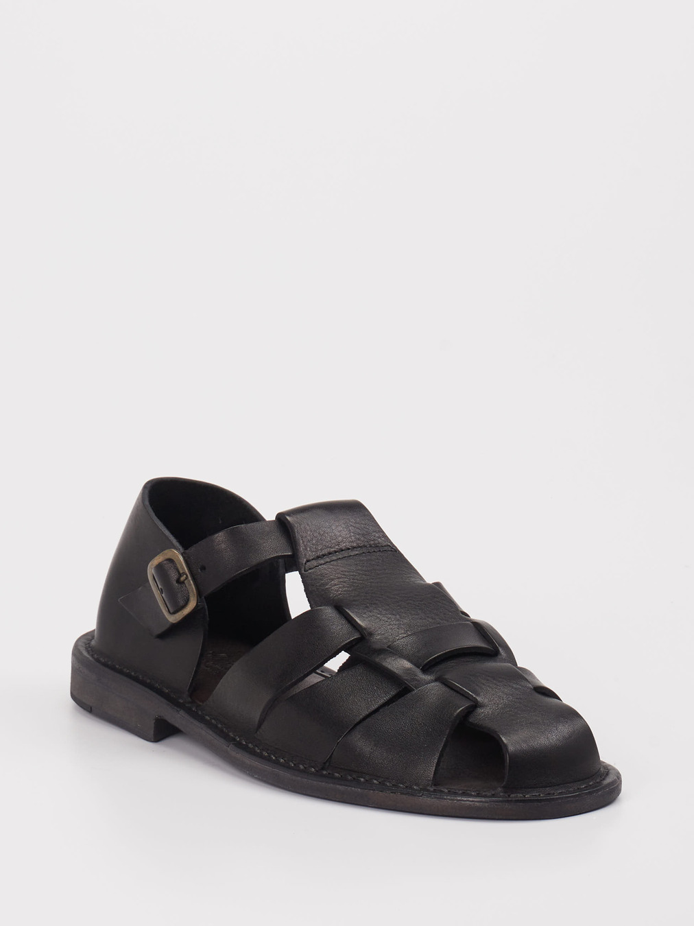 Astorflex – Fisherman-Sandalen aus Kalbleder Schwarz