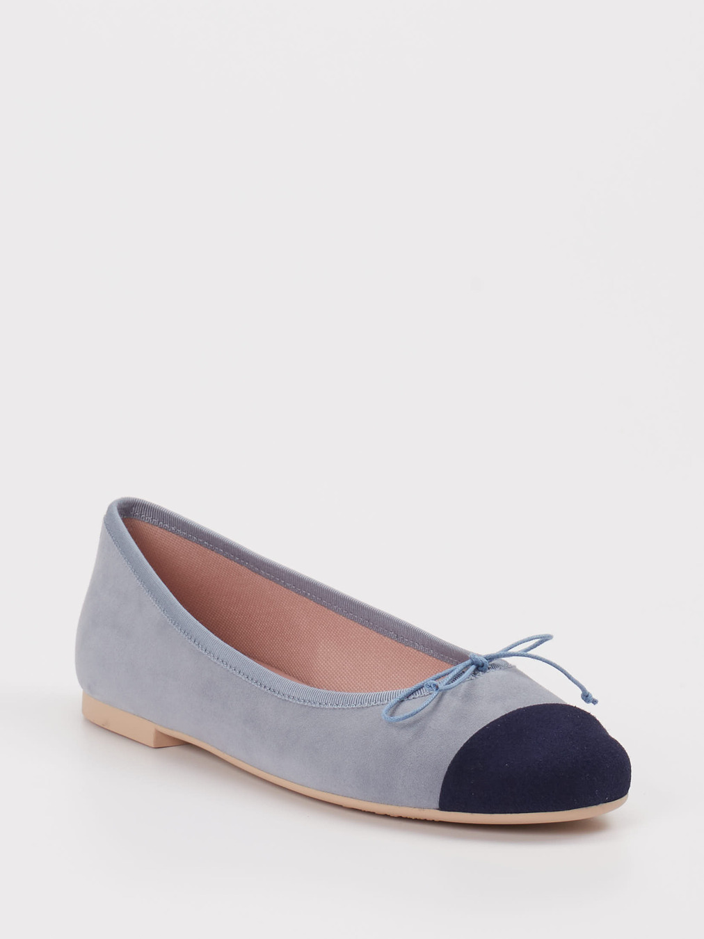 Pretty Ballerinas – Ballerinas aus Veloursleder blau