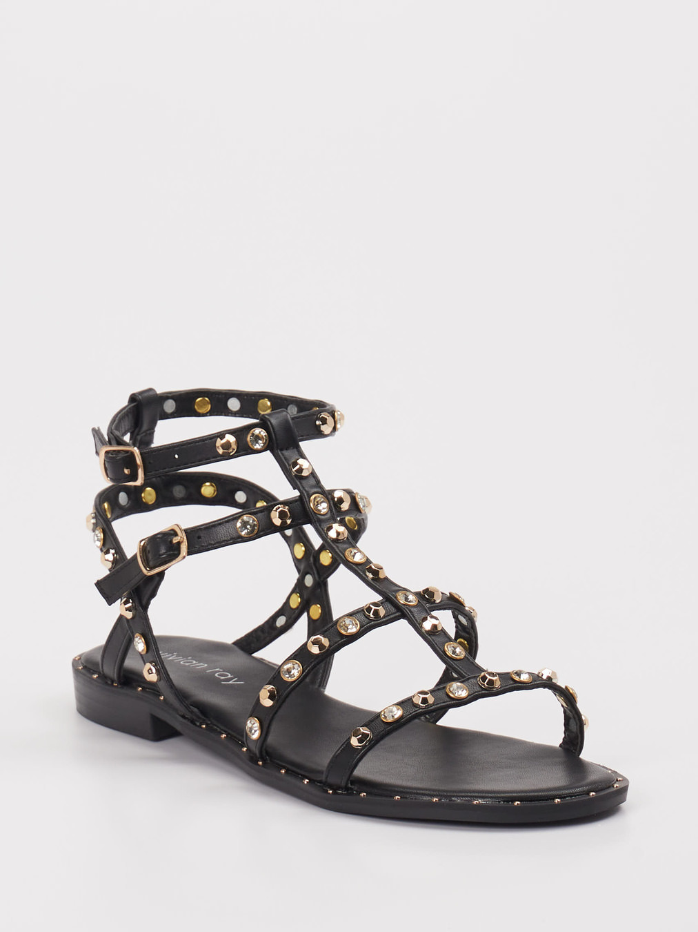 Vivian Ray – Sandalette aus Synthetik schwarz