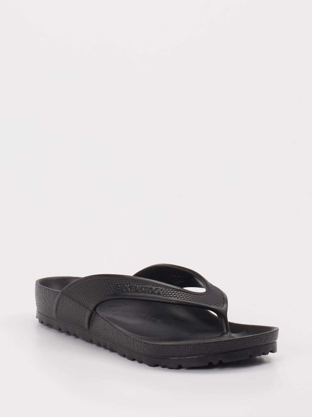 Birkenstock – Zehentrenner aus Synthetik Schwarz