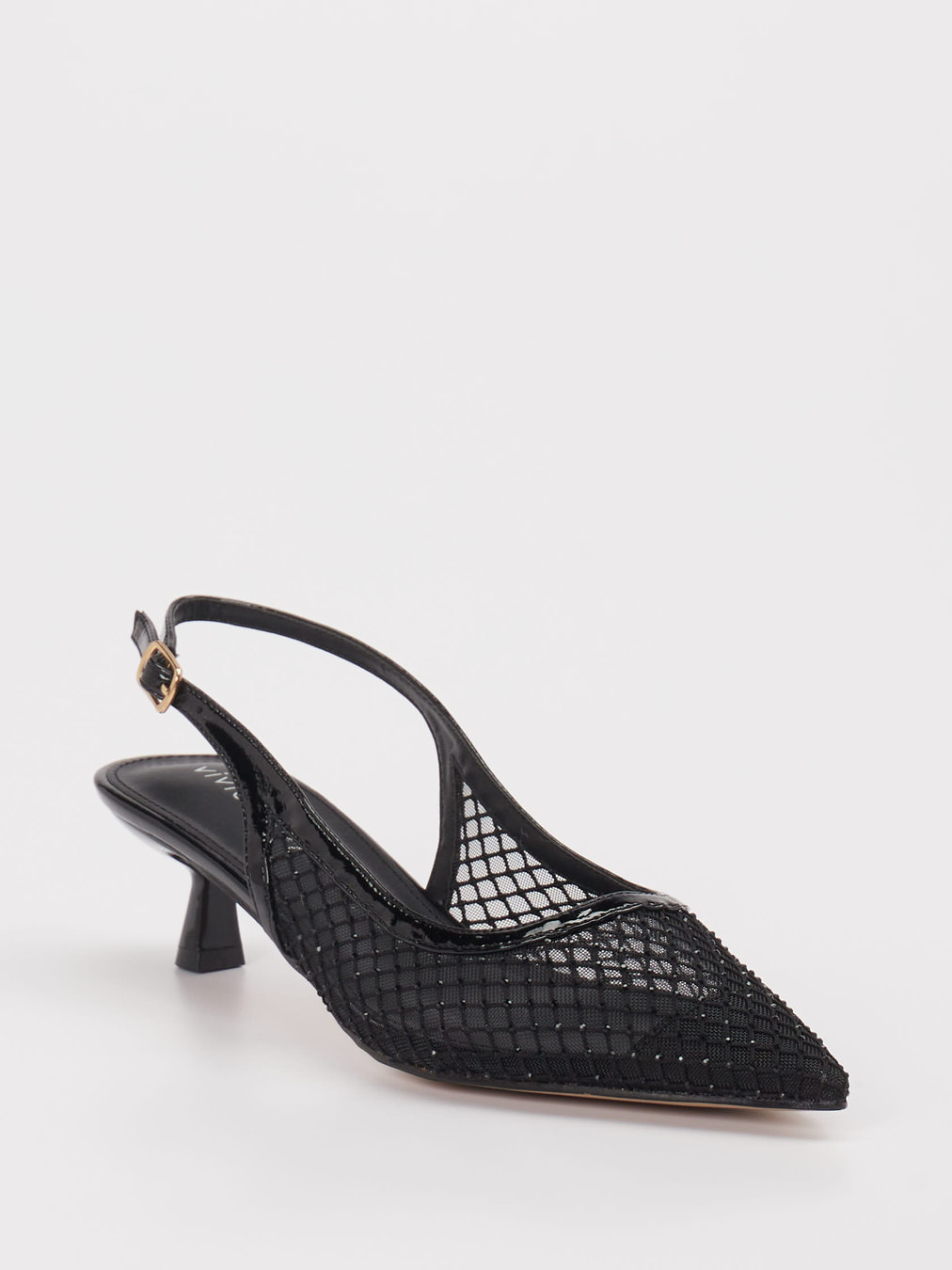 Vivian Ray – Slingback-Pumps aus Netz/Spitze