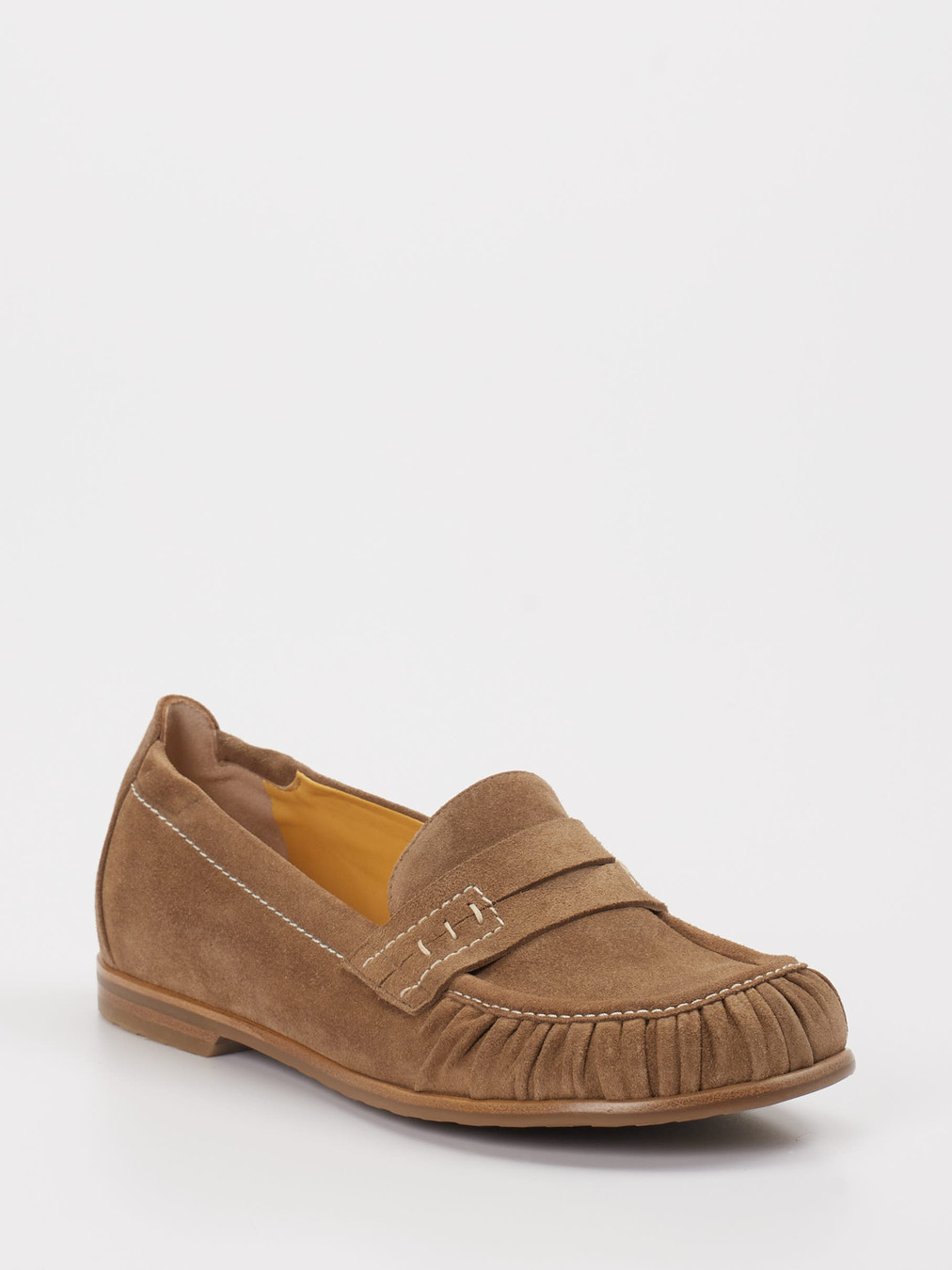 Truman's – Damen-Loafer aus Veloursleder beige