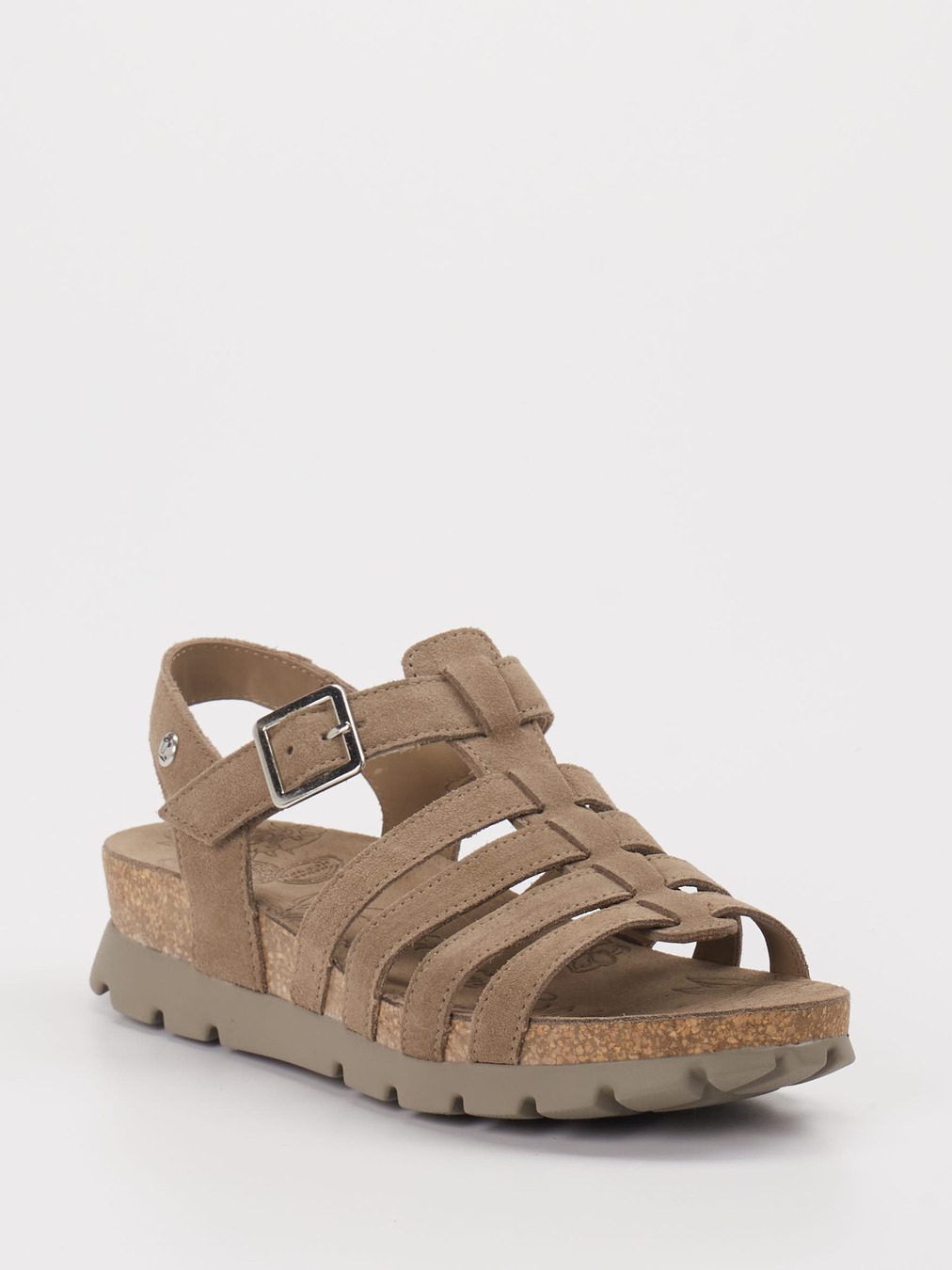 Panama Jack – Sandalen aus Veloursleder Taupe