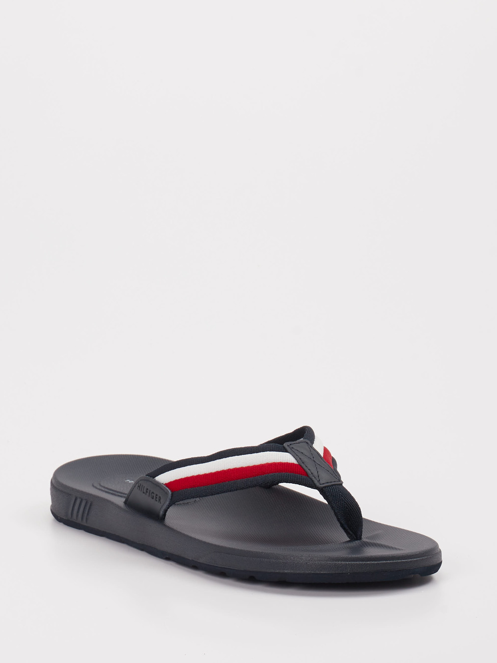 Tommy Hilfiger – Zehentrenner aus Textil blau