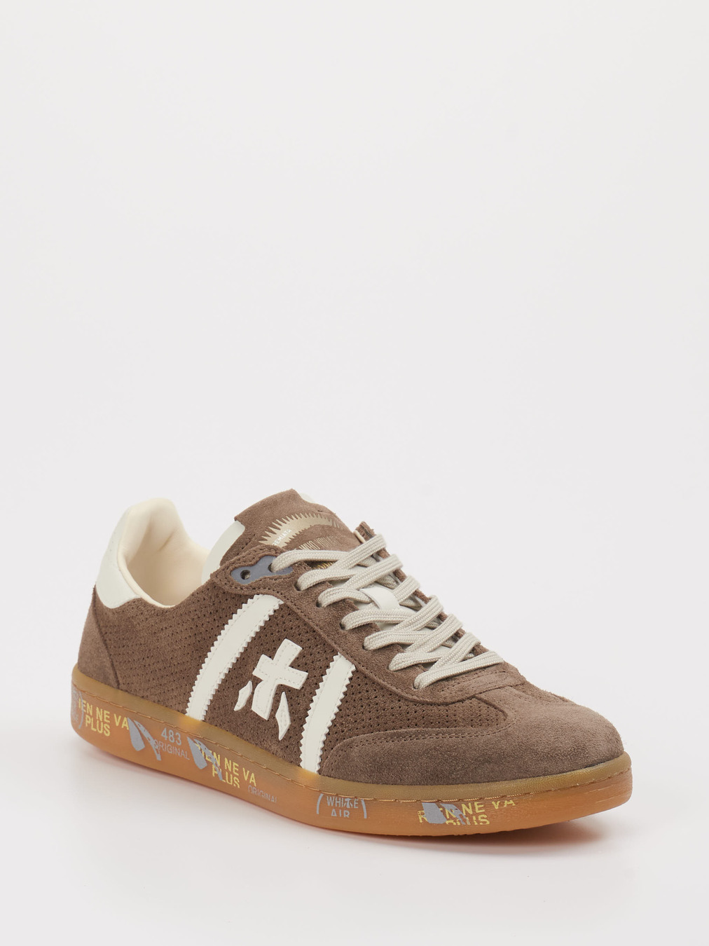 Premiata – Sneaker aus Veloursleder Braun