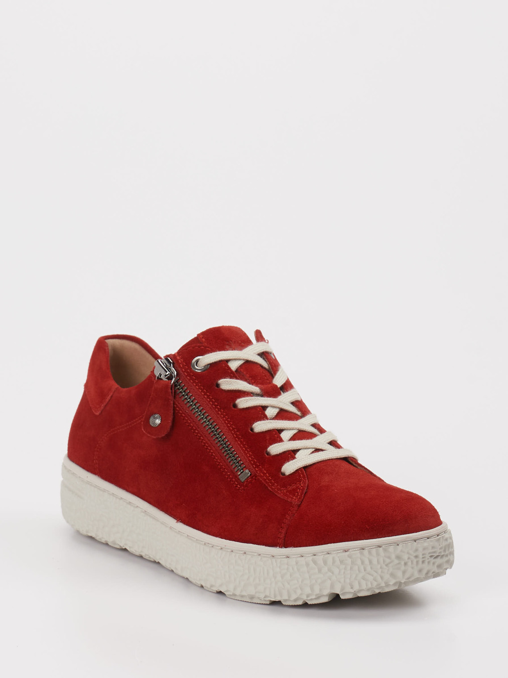 Hartjes – Sneaker aus Veloursleder Rot