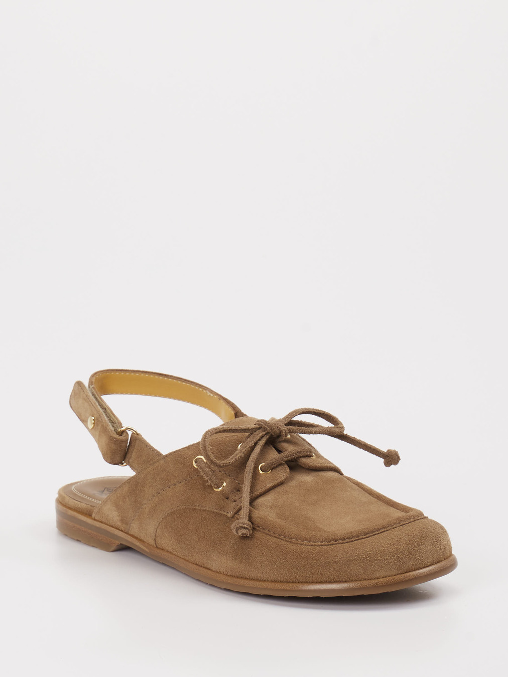 Truman's – Slingpumps aus Veloursleder Beige