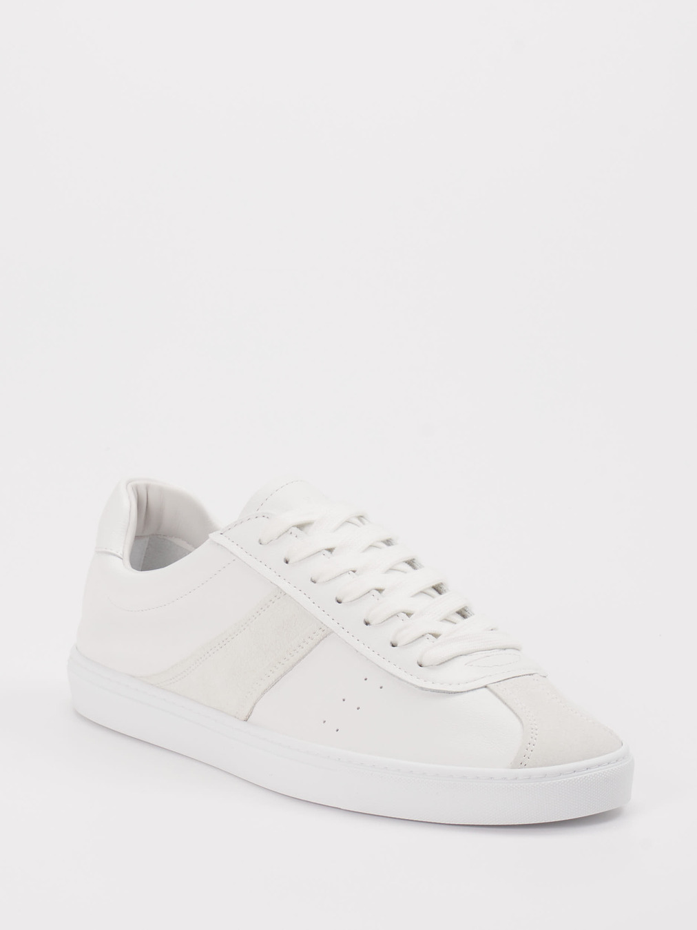 Copenhagen – Sneaker aus Velours/Leder weiß