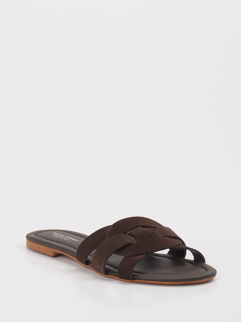 Andrea Sabatini – Pantolette aus Veloursleder Braun