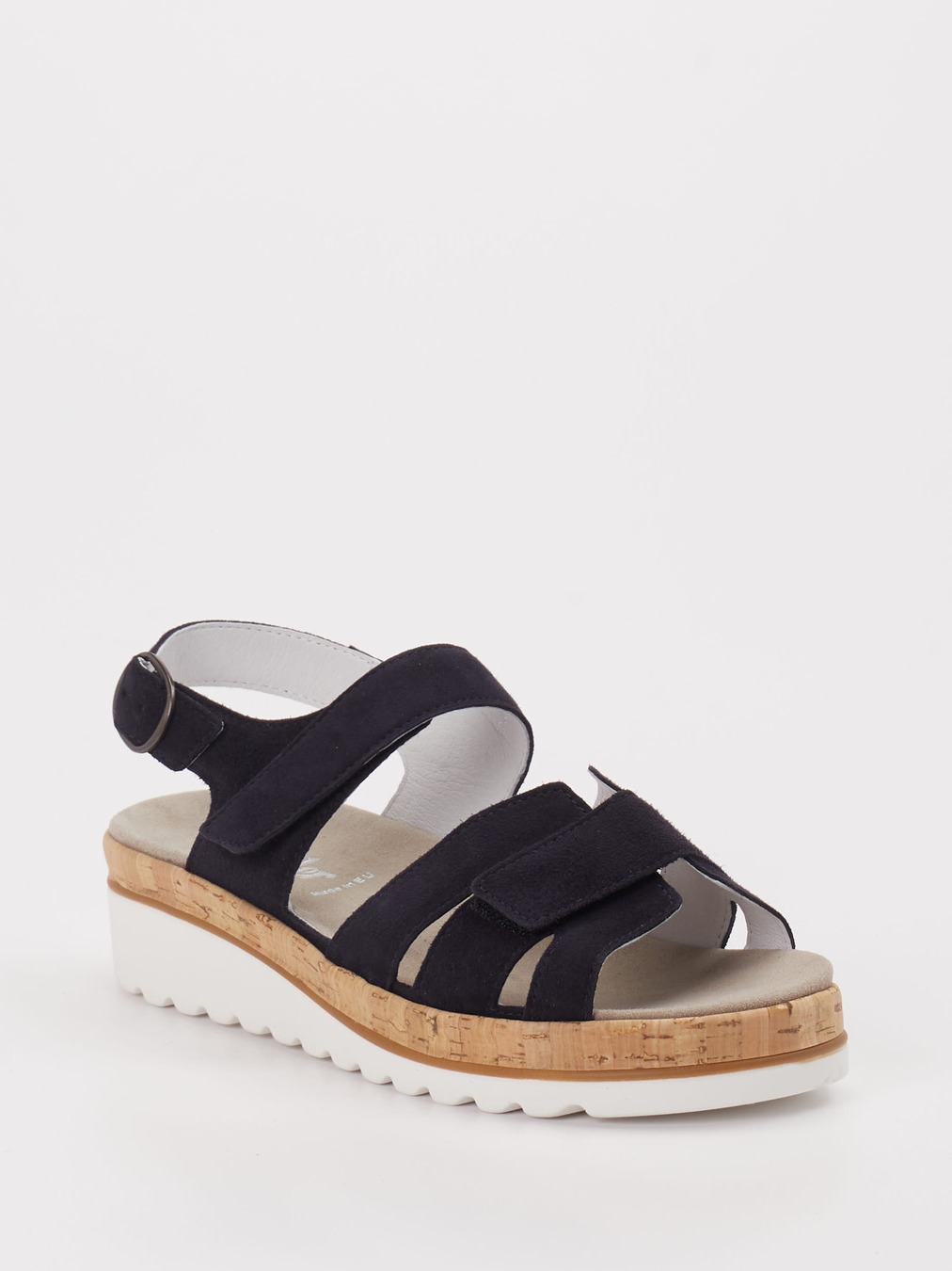 Semler – Keilsandalen aus Leder blau