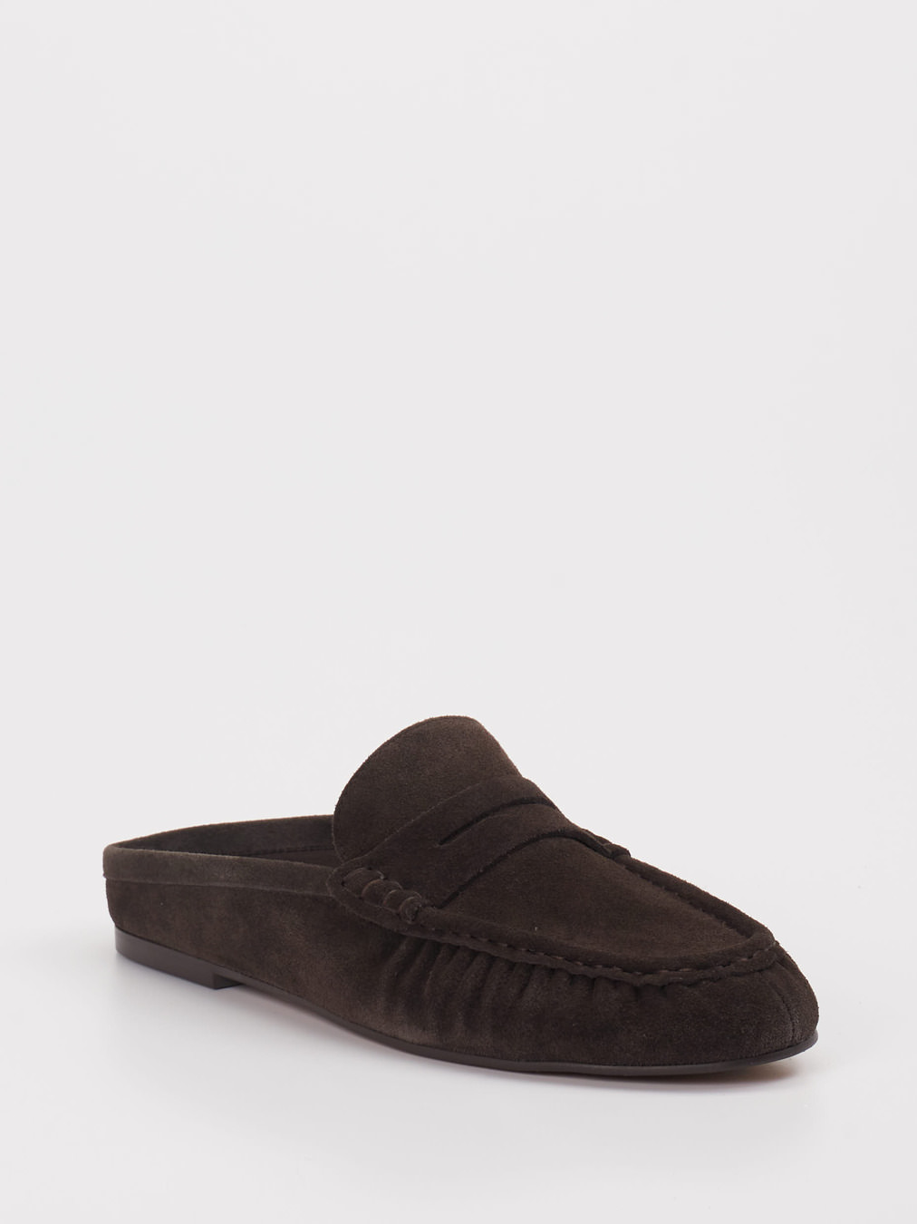 Andrea Sabatini – Pantolette aus Veloursleder Braun