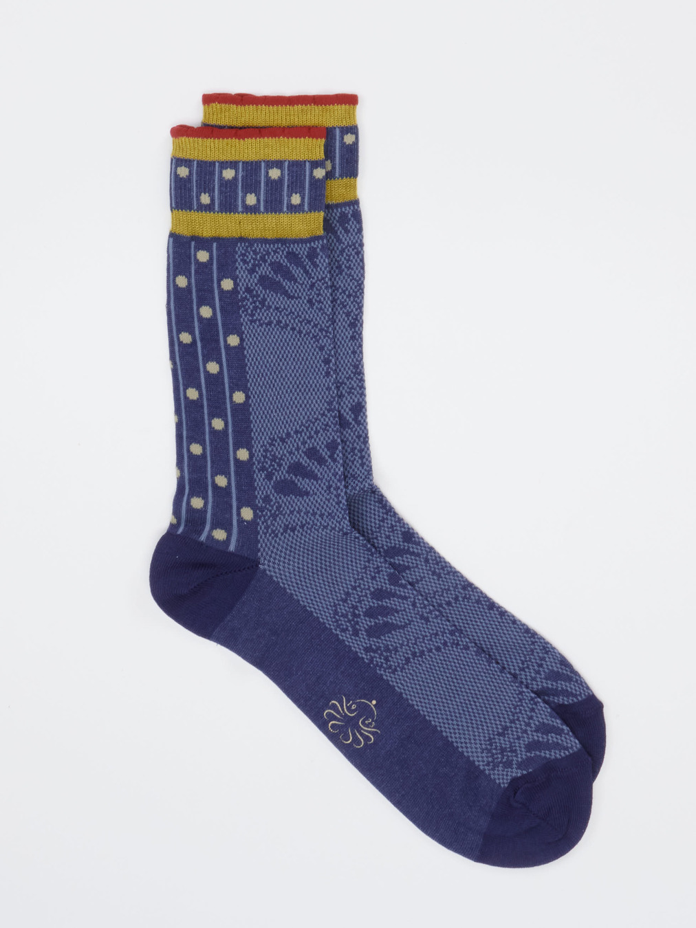 Alto Milano – Socken aus Baumwolle Dunkelblau Multi