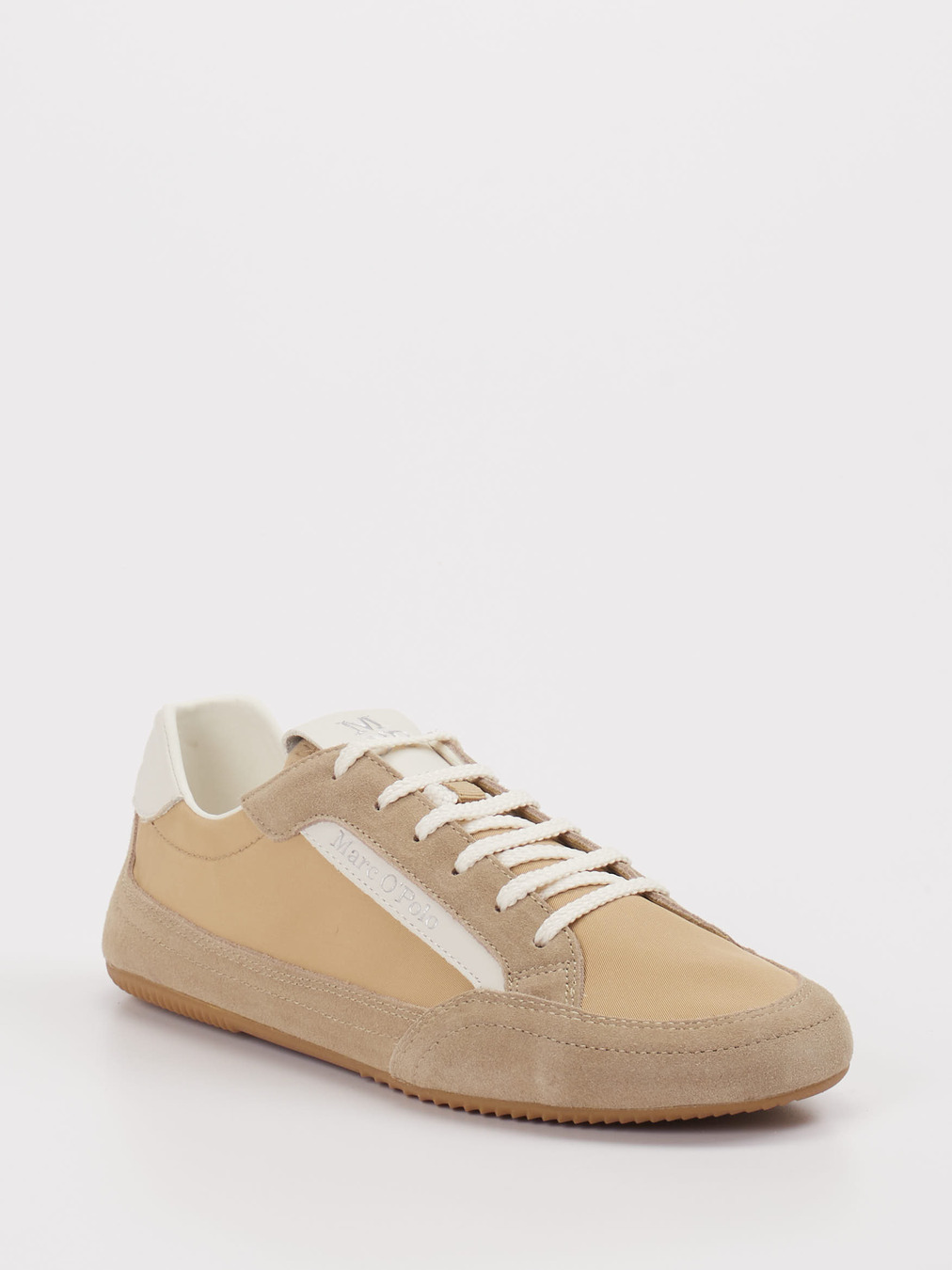 Marc O'Polo – Sneaker aus Velours Textil Beige
