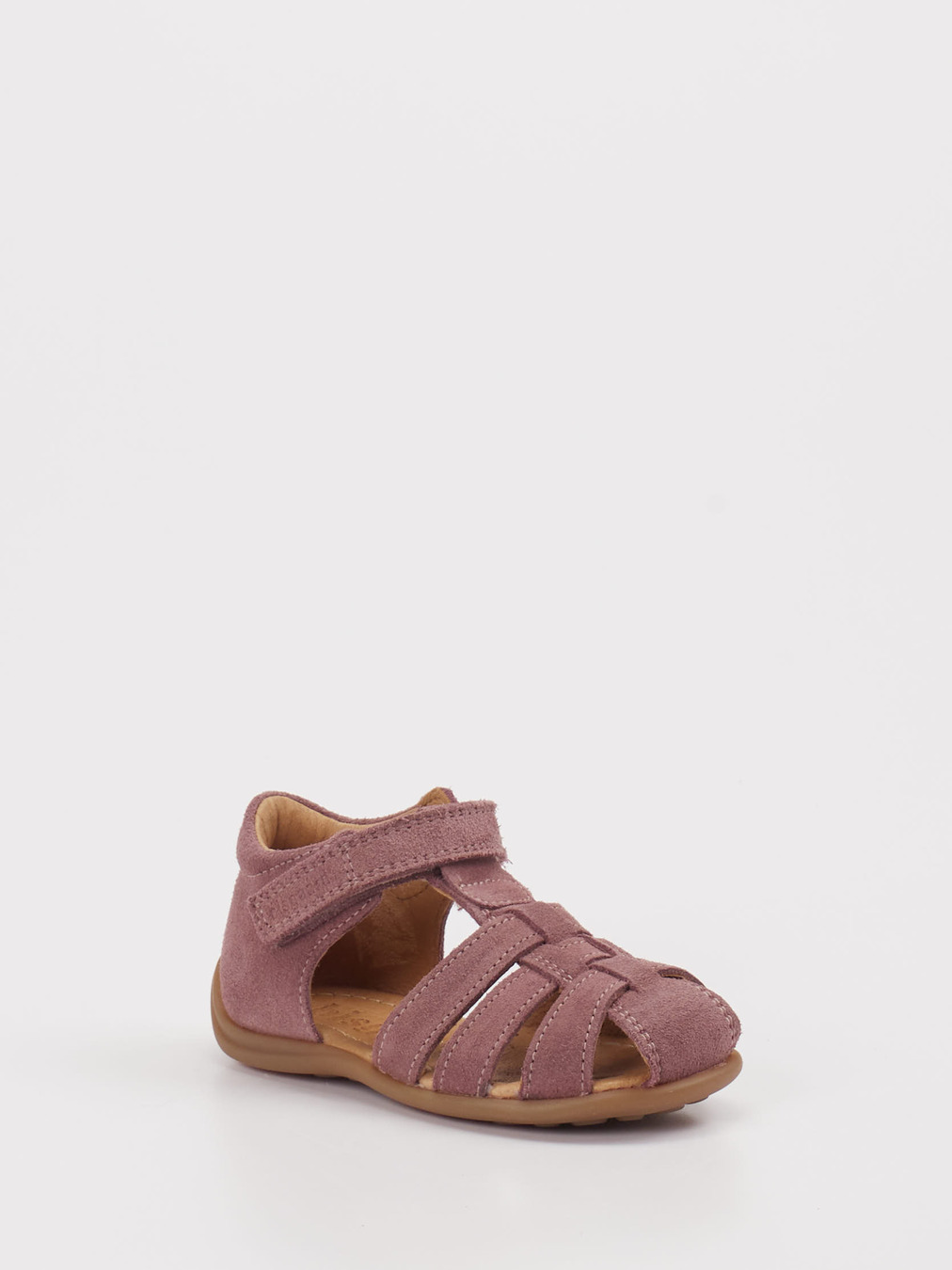 Bisgaard – Sandalen aus Veloursleder pink