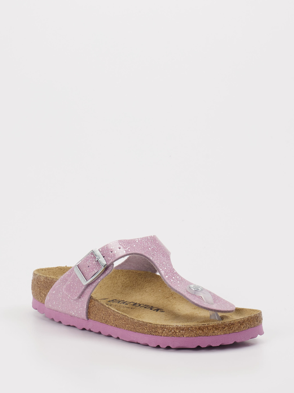 Birkenstock – Zehentrenner aus Synthetik glitzernd