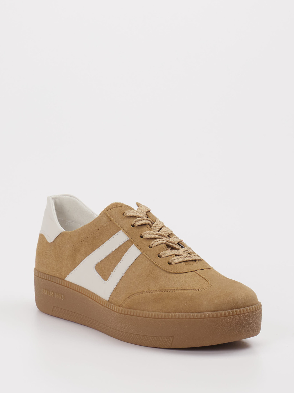 Semler – Sneaker aus Veloursleder Camelbraun