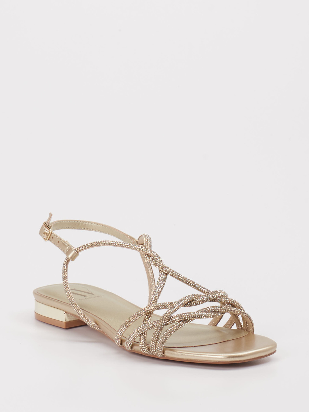 AV – Riemchensandalen aus Synthetik Gold