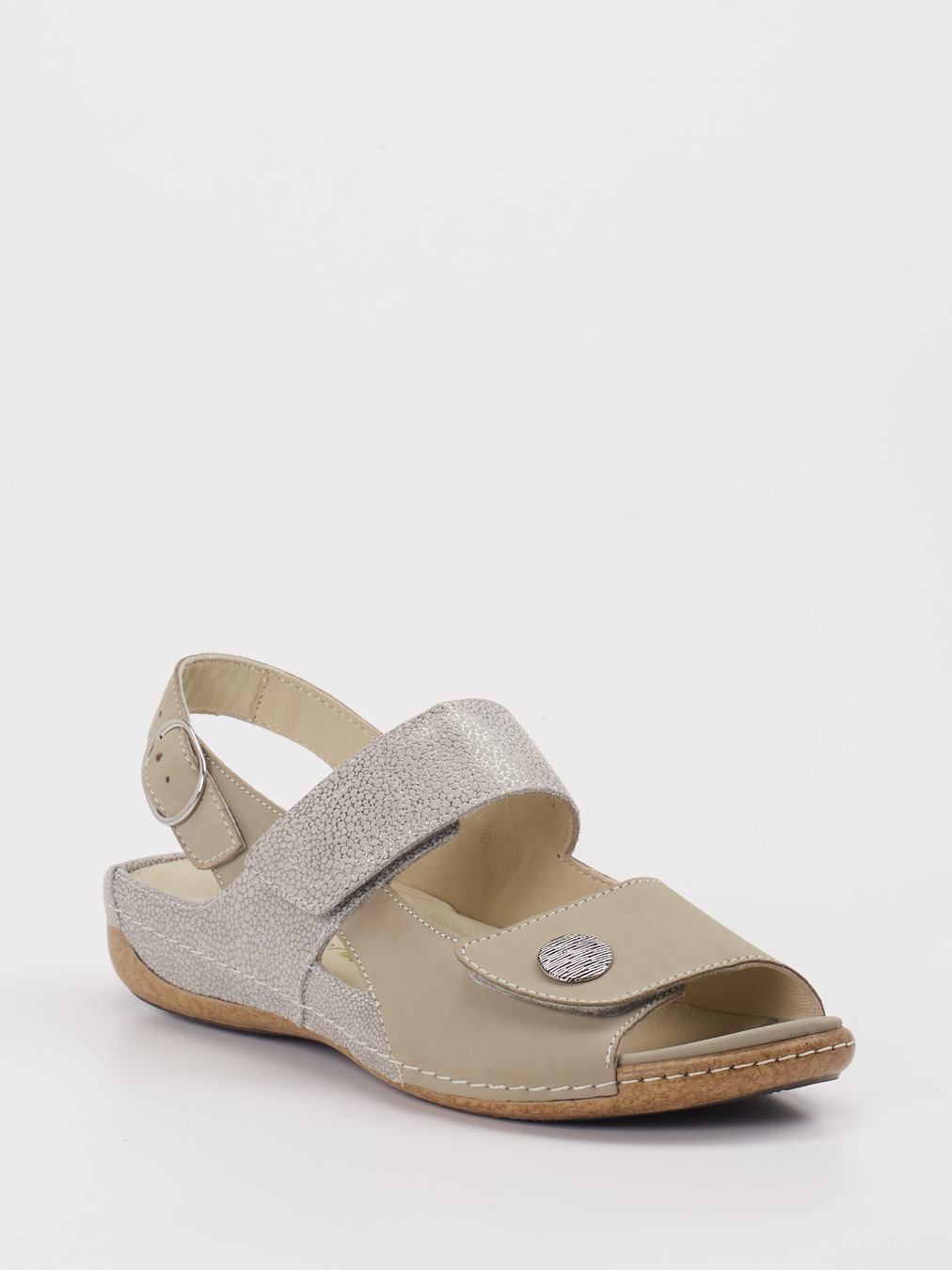 Waldläufer – Sandalen aus Nubukleder Grau