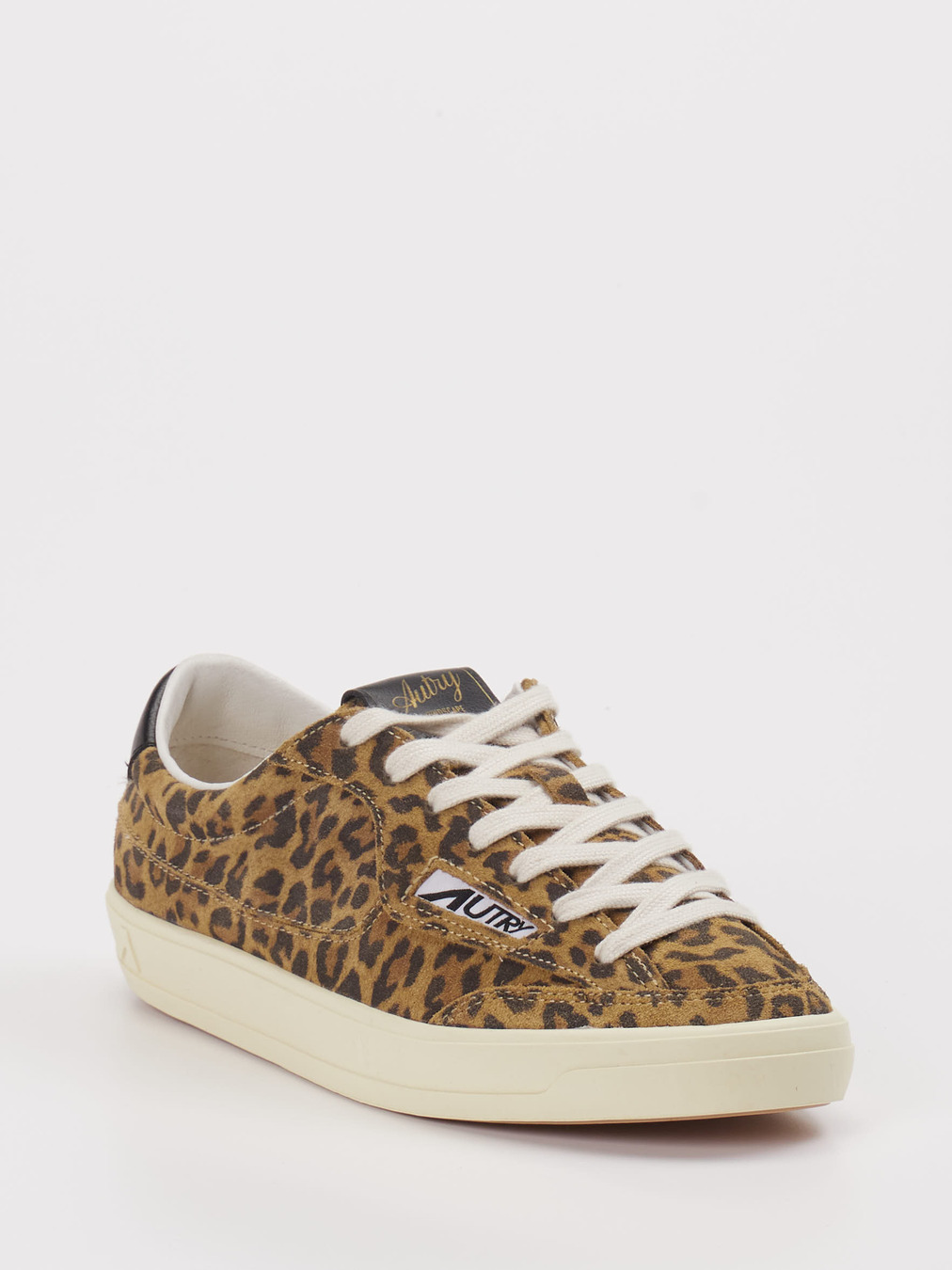 Autry – Sneaker aus Veloursleder Leopard Braun