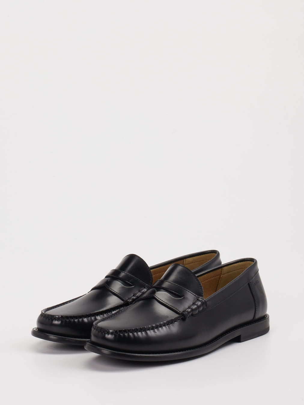 Boss – Penny-Loafer aus Leder Schwarz