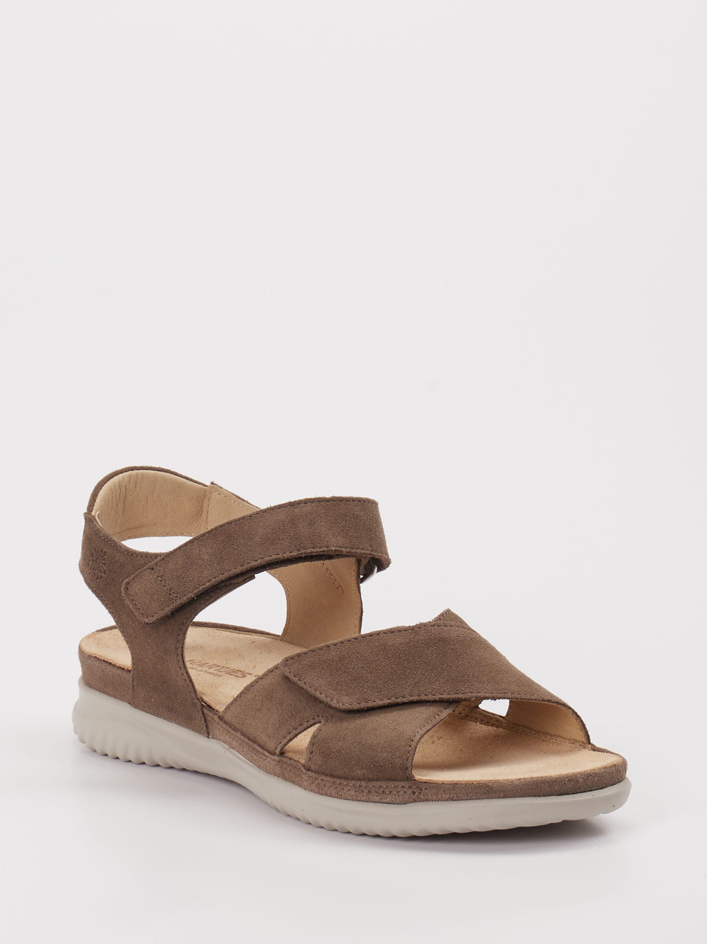 Hartjes – Sandale aus Veloursleder Braun