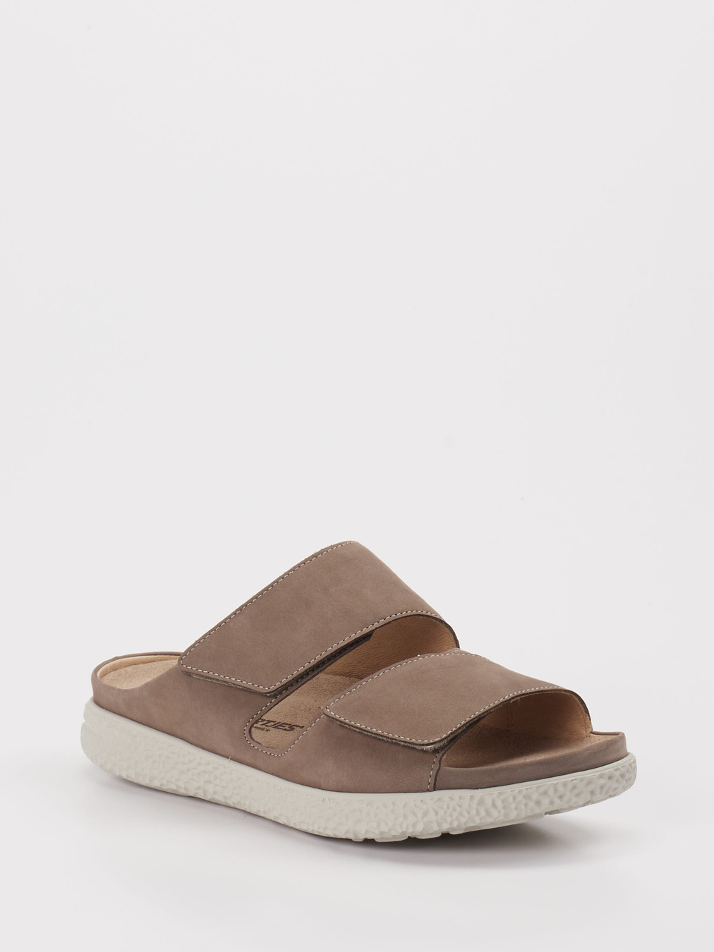 Hartjes – Pantolette aus Veloursleder Beige