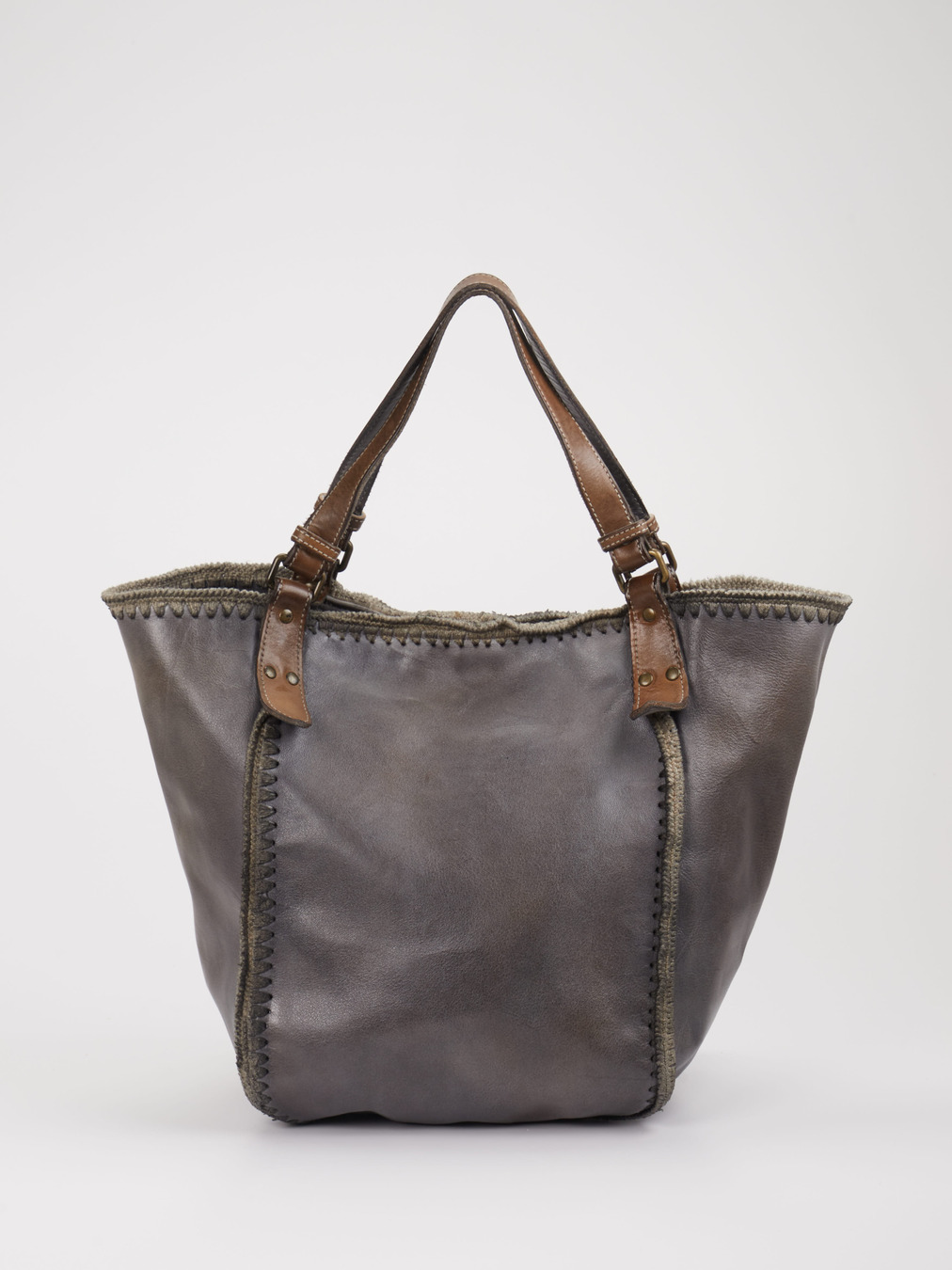 Alchimia – Schultertasche aus Kalbleder Taupe