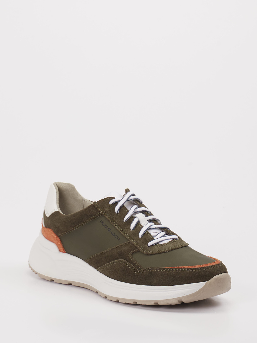 Pius Gabor – Sneaker aus Velour/Textil grün