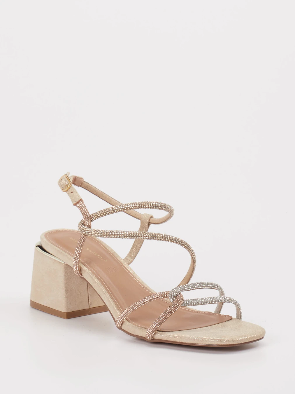 Andrea Puccini – Sandalette aus Leder Champagner