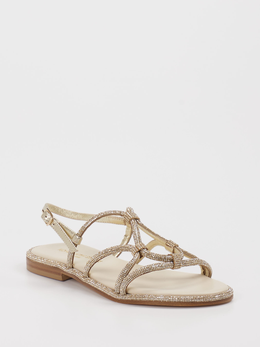 Konstantin Starke – Sandalen aus Kalbleder gold