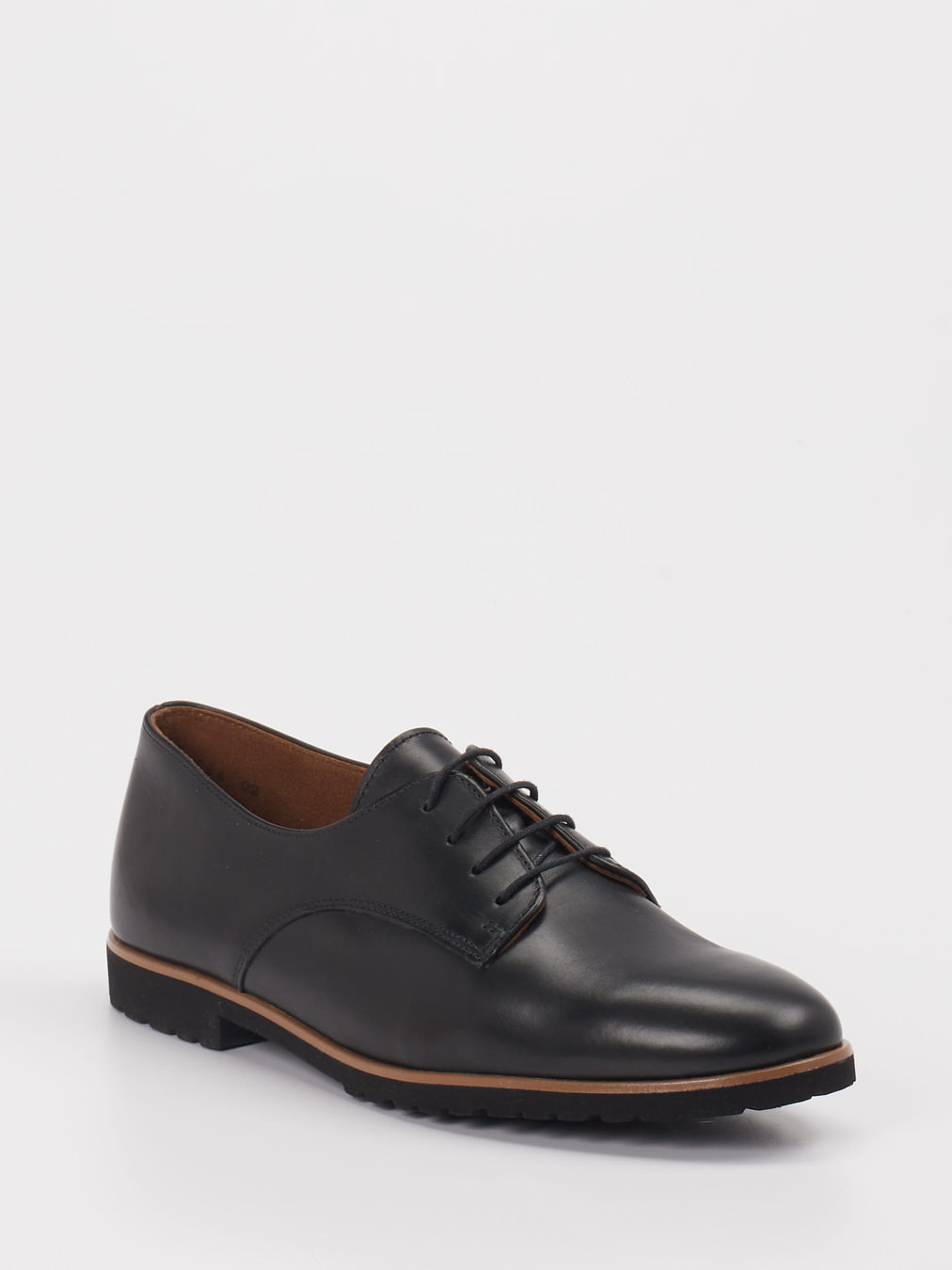Paul Green – Schnürschuh aus Kalbleder Schwarz