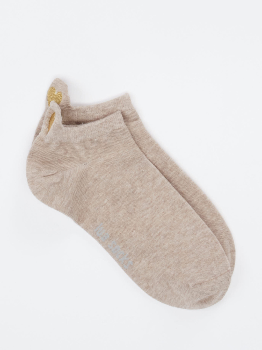 Lua Accessories – Sneakersocke aus Baumwolle beige