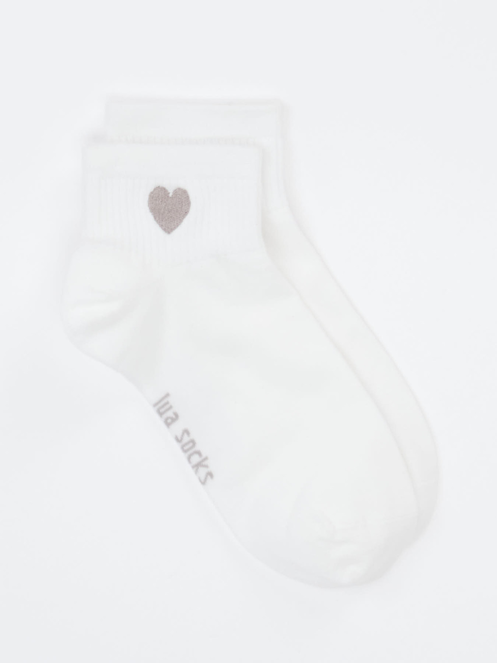 Lua Accessories – Sneakersocke aus Textil Weiß