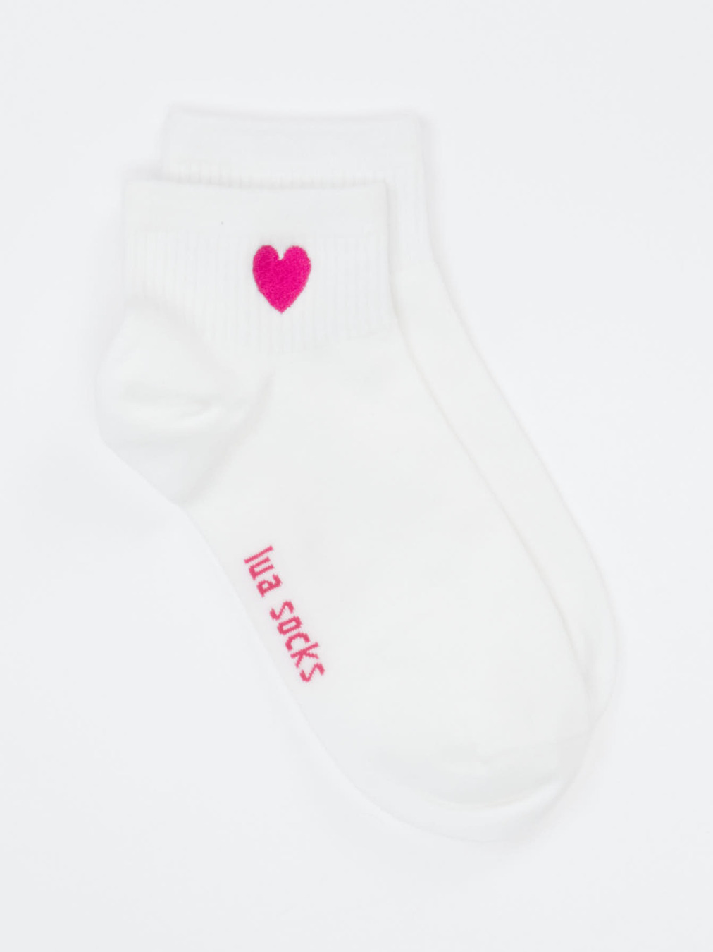 Lua Accessories – Sneakersocke aus Textil weiß