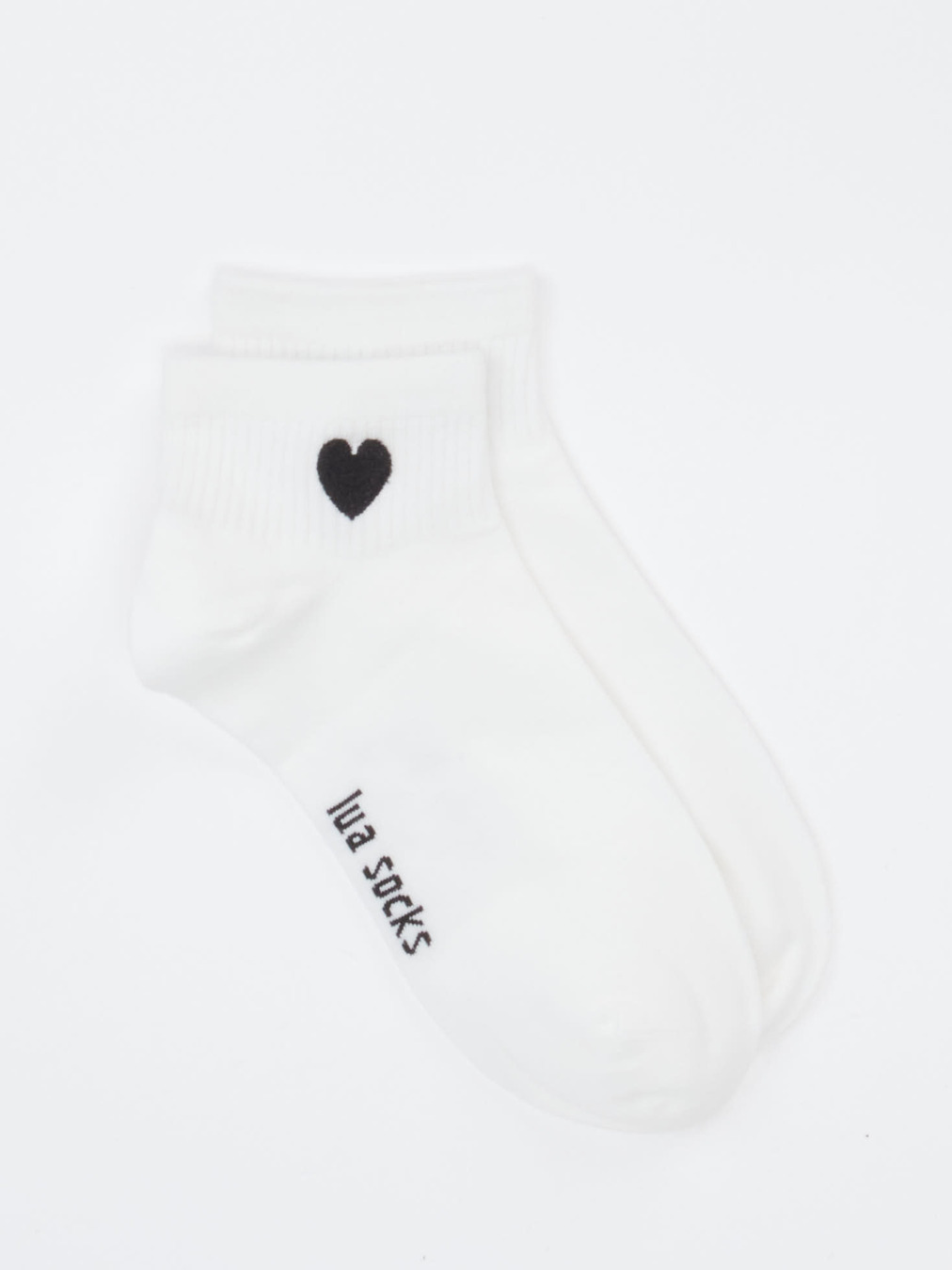 Lua Accessories – Sneakersocken aus Textil weiß