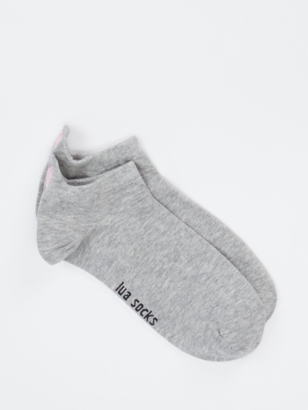 Lua Accessories – Sneakersocke aus Textil grau