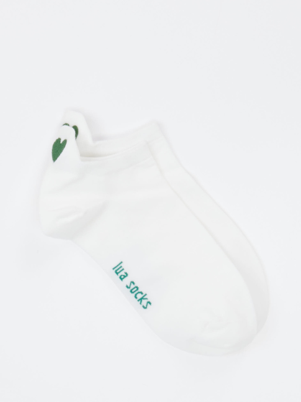 Lua Accessories – Sneakersocken aus Baumwolle weiß